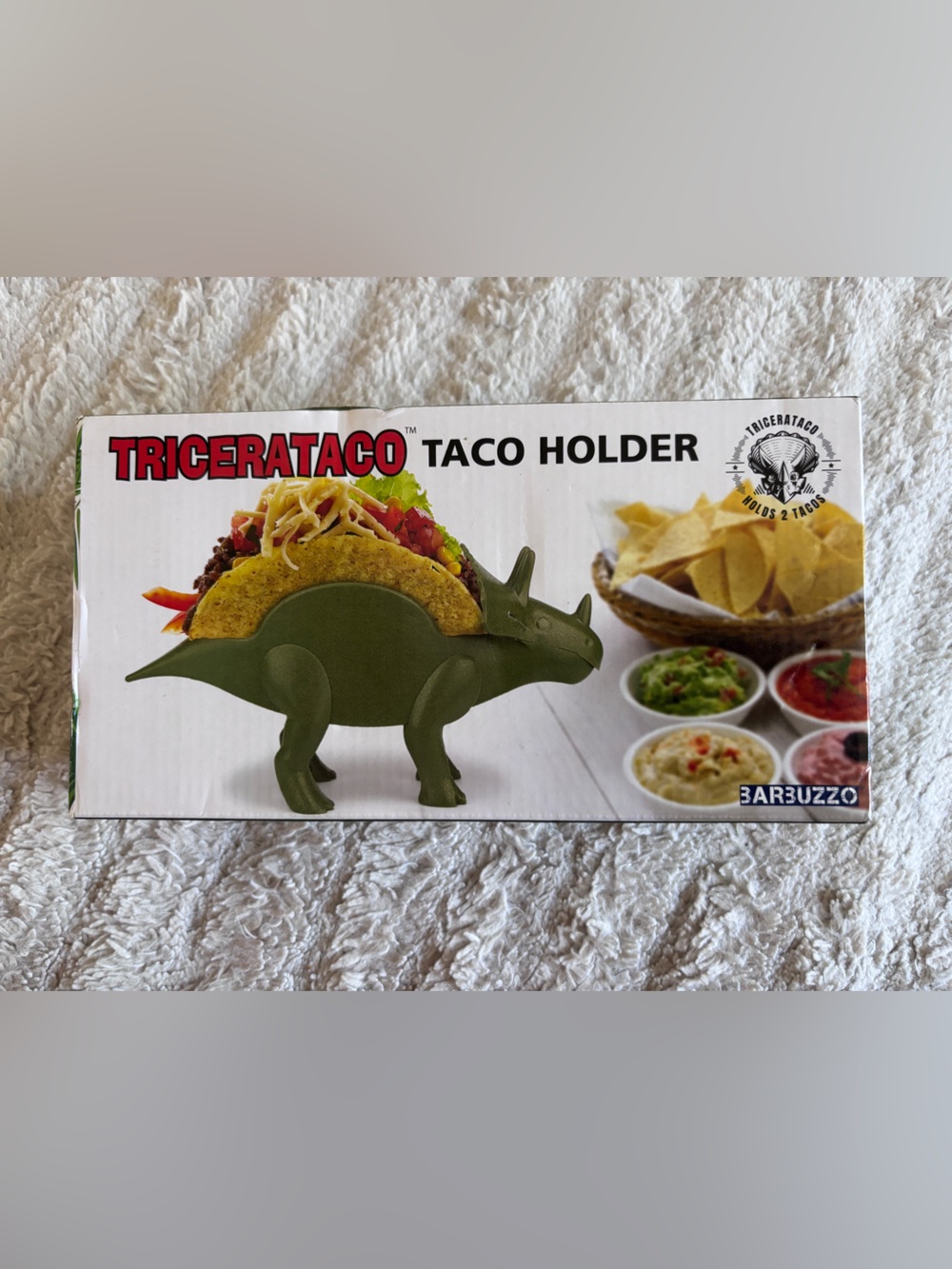 NIB Tricerataco Taco Holder - Olive Green